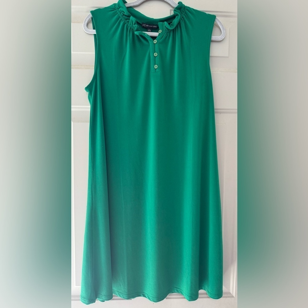 Adrianna Papell Emerald Green Sleeveless Dress Size Large